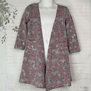 LuLaRoe Sariah Girls Toddler Heather Gray Open Cardigan Duster Sweater Sz. 2 2T